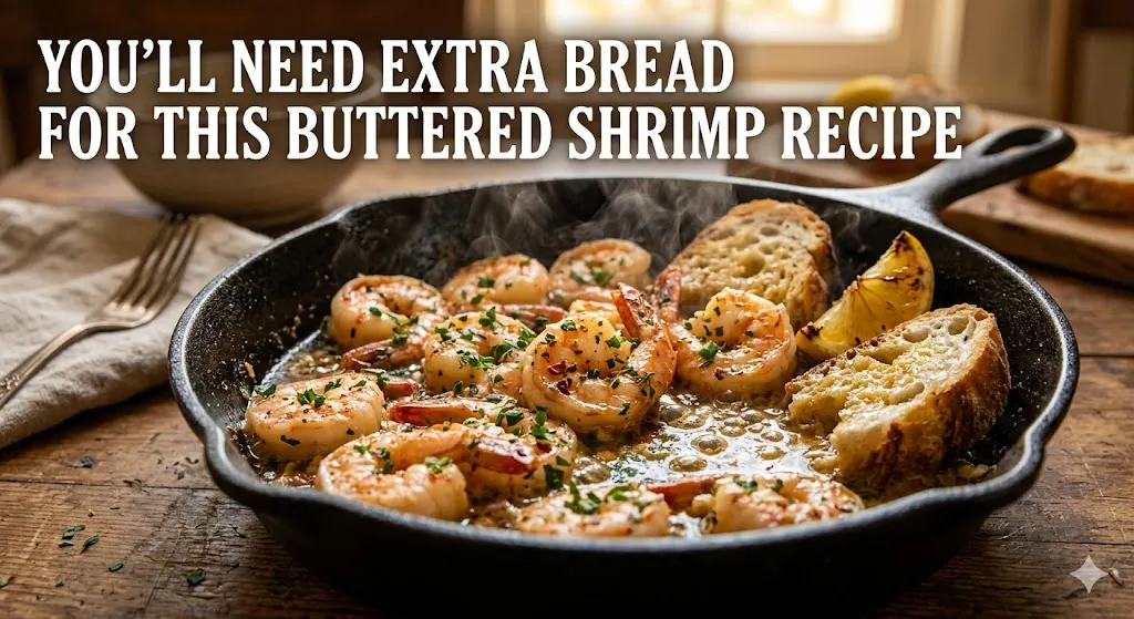 You'll Need Extra Bread For This Buttered Shrimp Recipe